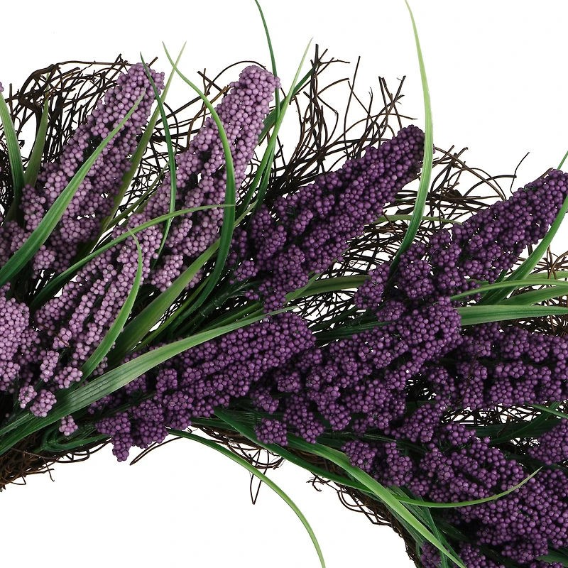 22" Lavender-Purple Heather Wreath by Ashland®