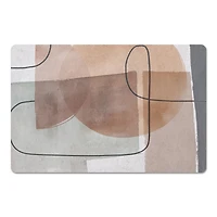 18" x 27" Mid-Mod Layered Abstract Floor Mat