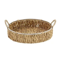 Brown Sea Grass Coastal Style Tray Set