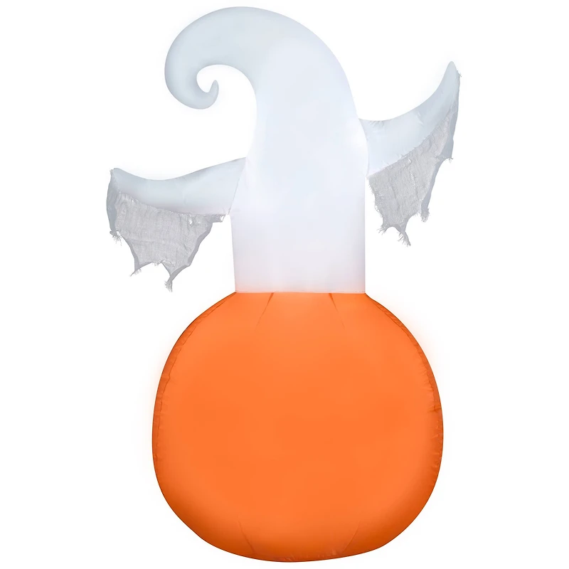 4.5ft. Airblown® Halloween Inflatable Jack-O'-Lantern with Ghost