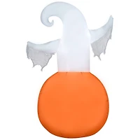4.5ft. Airblown® Halloween Inflatable Jack-O'-Lantern with Ghost