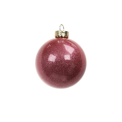4 Pack 3.1" Glitter Glass Ball Ornaments by Ashland