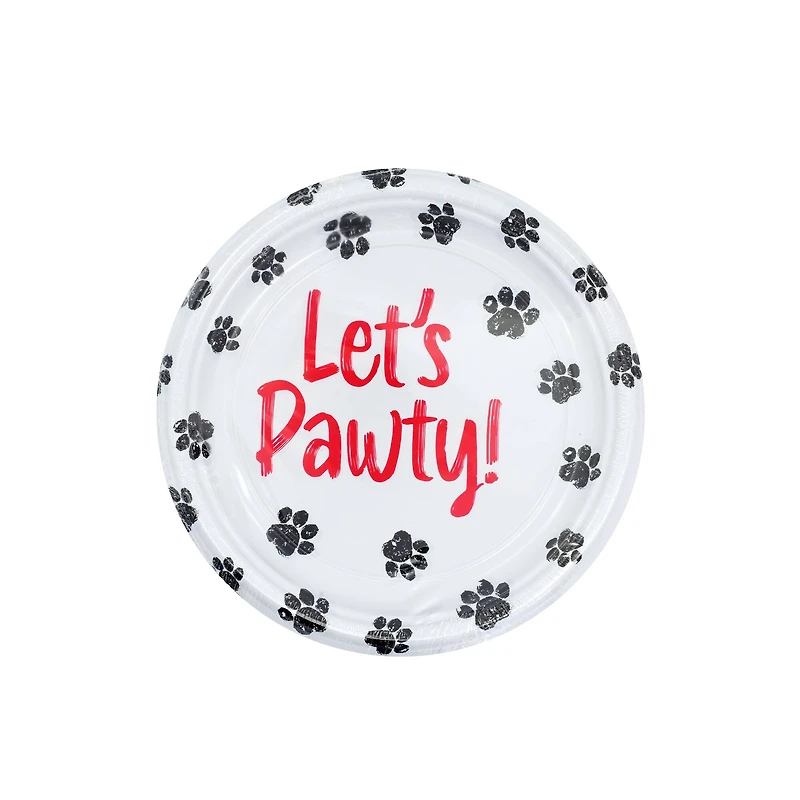 Assorted Pet Picks 7" Pet Party Plastic Plates, 5pc. by Fab Finds