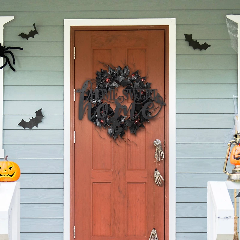 Glitzhome® 24" Metal Home Sweet Home Wall Décor with Changeable Shapes