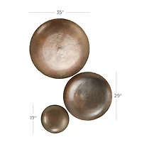 Bronze Metal Rustic Abstract Wall Décor Set