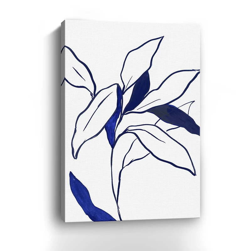 Indigo Lilly Canvas Giclee