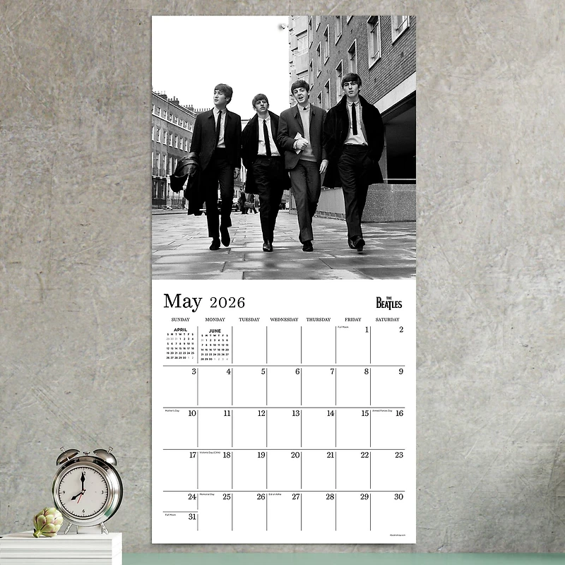2026 The Beatles: In Black & White Wall Calendar