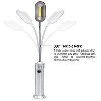 Sorbus Metallic Silver LED Magnetic Base Light, 2ct.