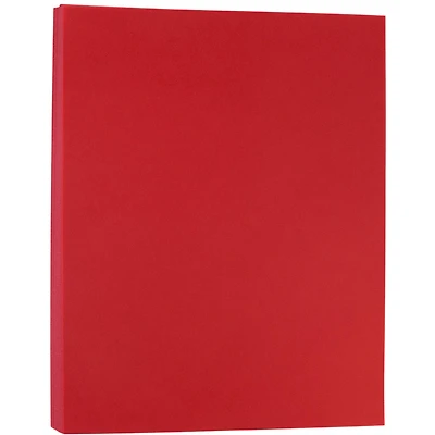 JAM Paper Translucent 8.5" x 11" 30lb. Primary Red Vellum Paper, 100 Sheets