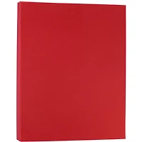 JAM Paper Translucent 8.5" x 11" 30lb. Primary Red Vellum Paper, 100 Sheets