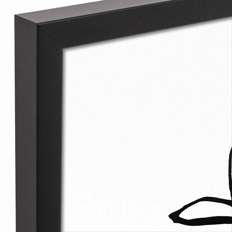 Tall Botanical 20" x 30" Black Framed Canvas - Set of 2