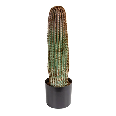 Hello Honey® Round Faux Green Vatricania Cactus in Plastic Pot