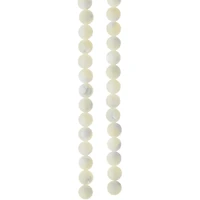White Mother of Pearl Round Beads by Bead Landing™, 6mm