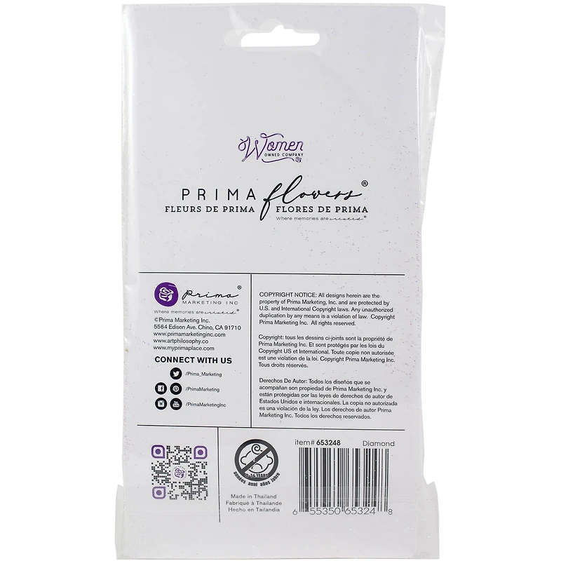 Prima® Diamond Collection Rising Fire Mulberry Paper Flowers