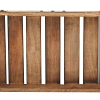 Brown Mango Wood Farmhouse Tray Set