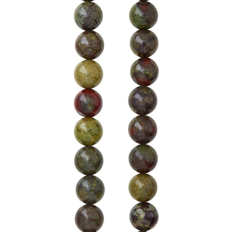 Dragon Blood Jasper Round Beads, 8mm by Bead Landing™