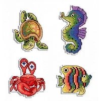 MP Studia Sea Dwellers Plastic Canvas Counted Cross Stitch Kit