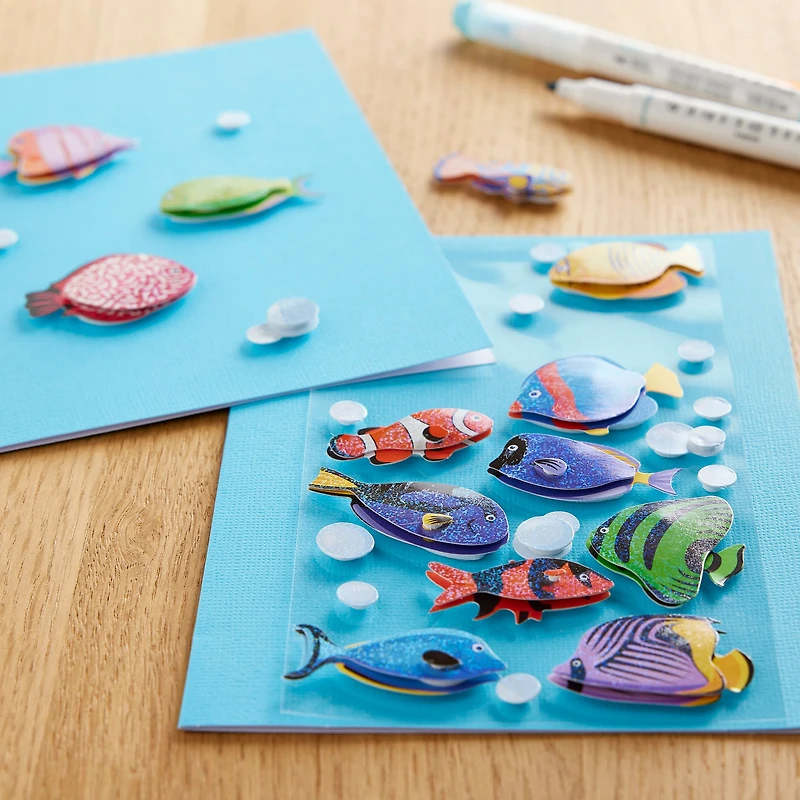 12 Pack: Fish Stickers by Recollections™