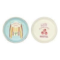 Assorted 4.25" Cowgirl Ceramic Trinket Dish by Fab Finds