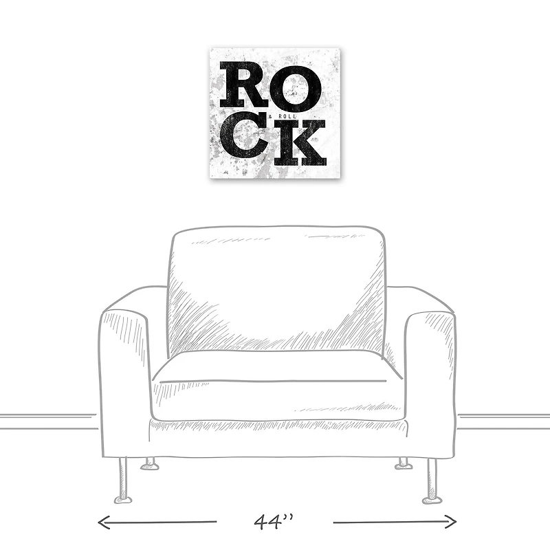 Rock 16" x 16" Canvas Wall Art