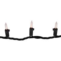 100ct. Mini Christmas String Lights with Black Wire