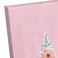 Floral Castle 16" x 16" Canvas Wall Art