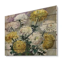 Designart - White and Golden Daisies