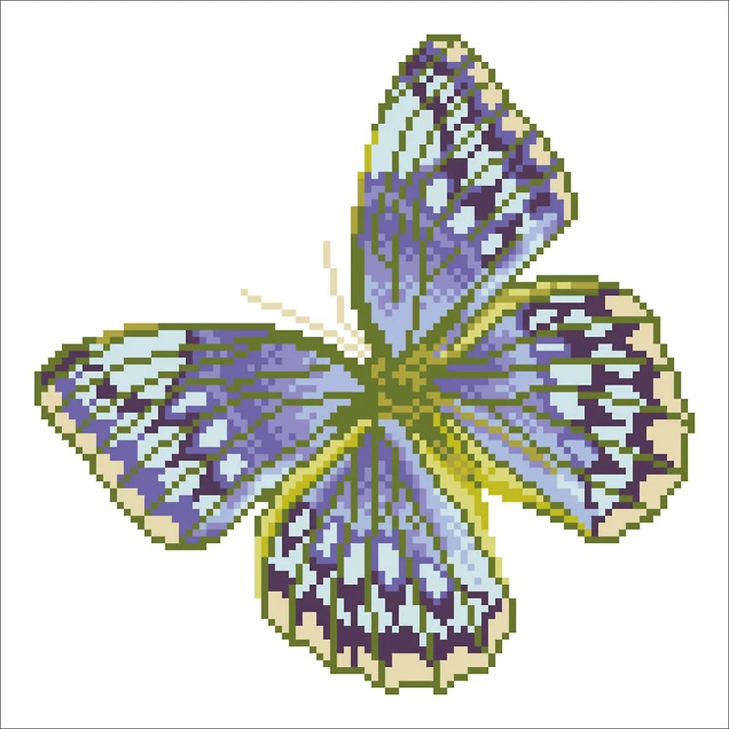 Diamond Dotz® Intermediate Flutterby Silver Diamond Painting Kit