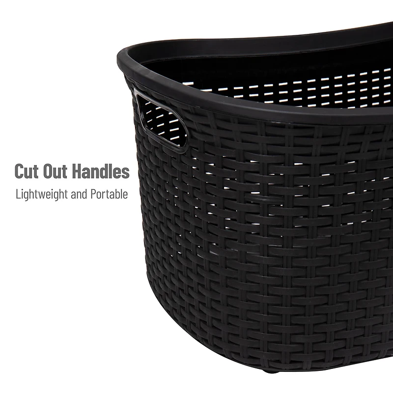 Mind Reader 40L Ventilated Laundry Basket with Cut Out Handles