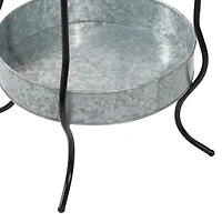 34" Metal Contemporary Wine Bucket
