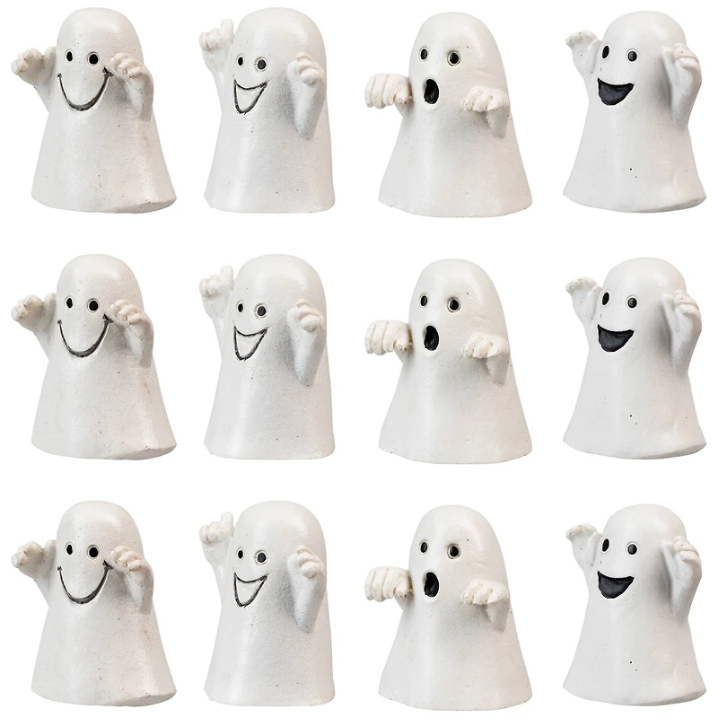 2" Mini Ghost Decoration Set