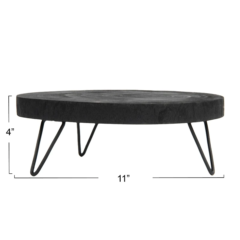 Hello Honey® Decorative Paulownia Wood Pedestal