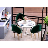 Wizardi Miniature Roombox: House on the Riviera Dollhouse Kit