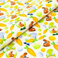 SINGER Easter Bunny Gnomes Cotton Fabric