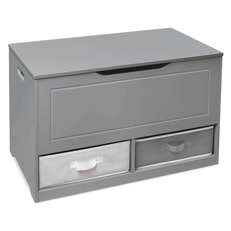 Badger Basket Gray Up & Down Toy & Storage Bench