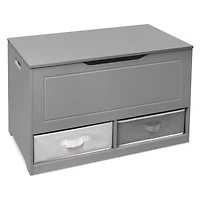 Badger Basket Gray Up & Down Toy & Storage Bench