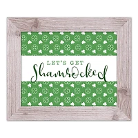 Lets Get Shamrocked Framed Print 11" x 14" Western White Framed Print