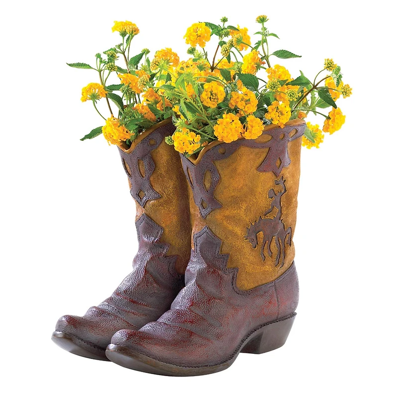 12" Cowboy Boots Planter