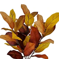 19" Yellow-Orange Magnolia Leaf Bush by Ashland®