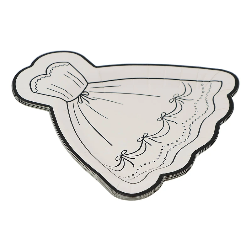 7" Dress Shaped Snack Plates, 8ct. by Celebrate It™