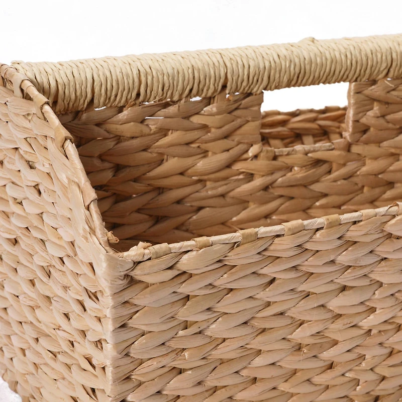 Household Essentials 16" Wide Cattail Woven Magazine Rack