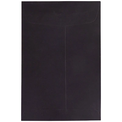 JAM Paper 6" x 9" Black Open End Catalog Envelopes