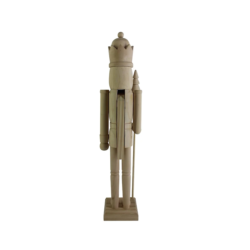 24" King with Tree DIY Pinewood Nutcracker by Make Market®