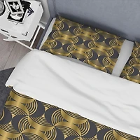 Designart 'Art Deco style modern pattern' Mid-Century Duvet Cover Set