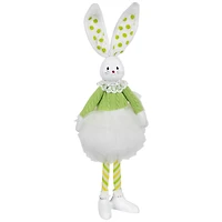 15" Green Ballerina Bunny Standing Easter Figure