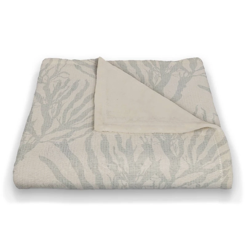 Coral Print Fleece Blanket