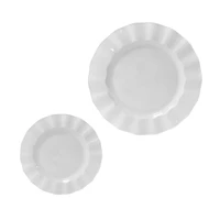7" & 10" Wavy Rim Plastic Plates