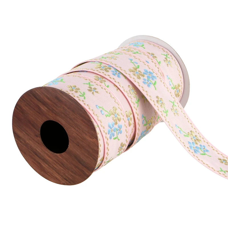 1" x 3yd. Floral Jacquard Ribbon by Ashland®