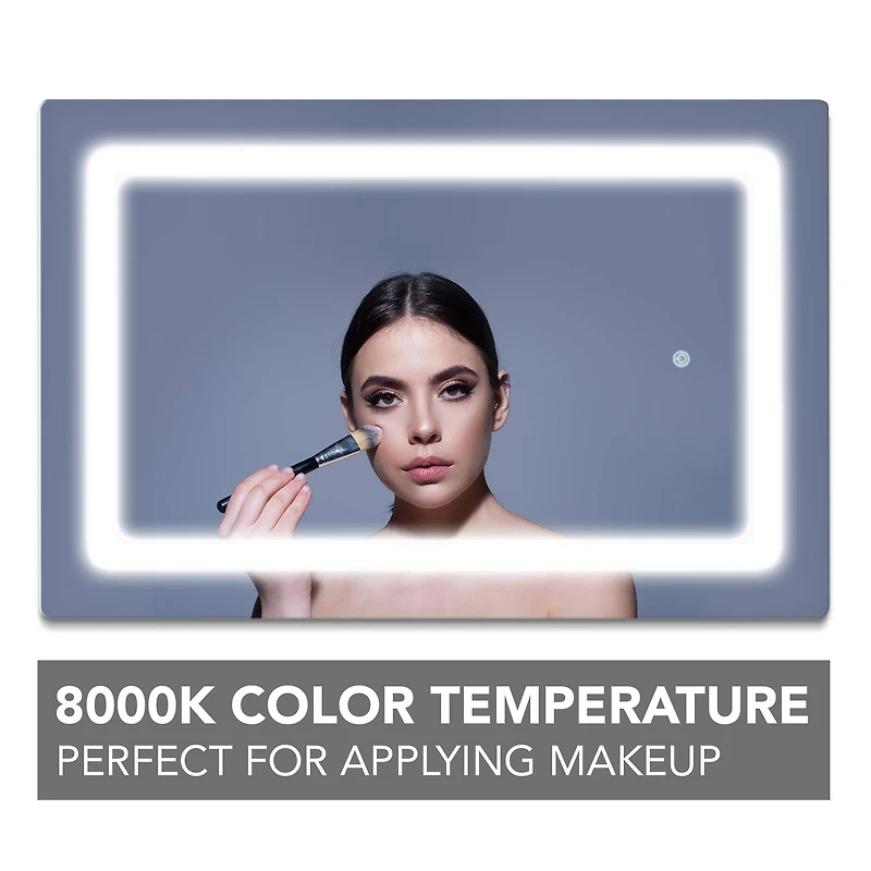 Head West LED Vanity Touch Sensor Wall Mirror