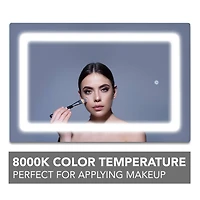 Head West LED Vanity Touch Sensor Wall Mirror